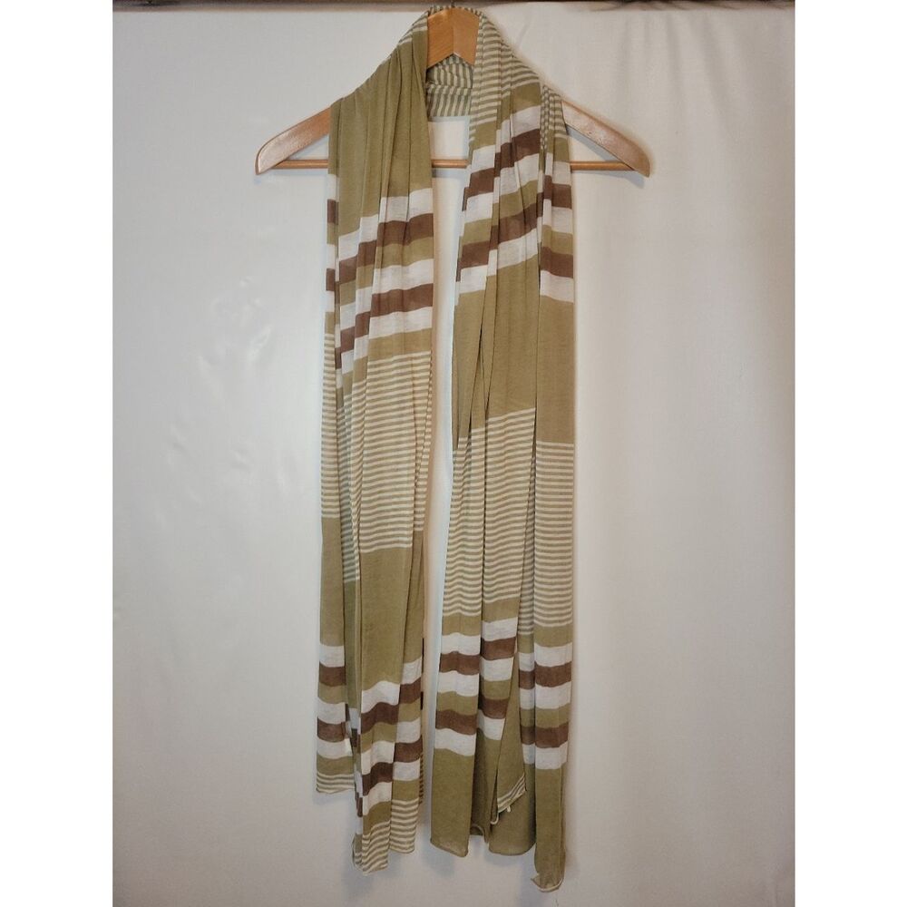 Romano Buttery Soft Striped Lightweight Neutrals Scarf